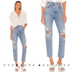 AGOLDE FEN High Rise Relaxed Taper Jeans in Wander Size 26